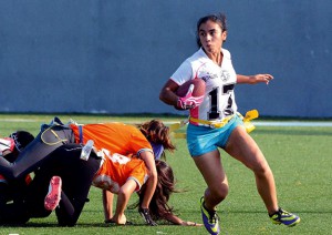 Alejandra Cuesta practica el flag football desde los 16 años de edad y planea seguir jugando hasta que su cuerpo se lo permita.