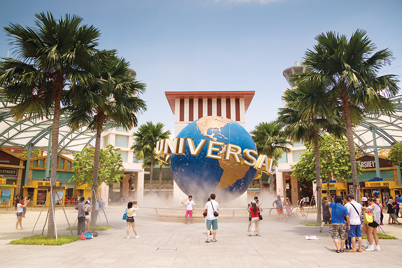 En la isla de Sentosa hay diversión para grandes y chicos. Es allí donde se encuentra el segundo parque de Universal Studios en Asia.
