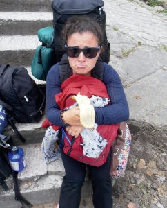 Viginia Con Su Backpack