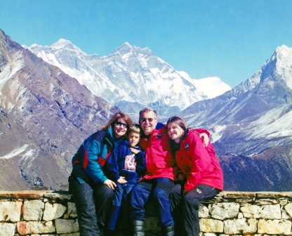 Sofía en el Monte Everest